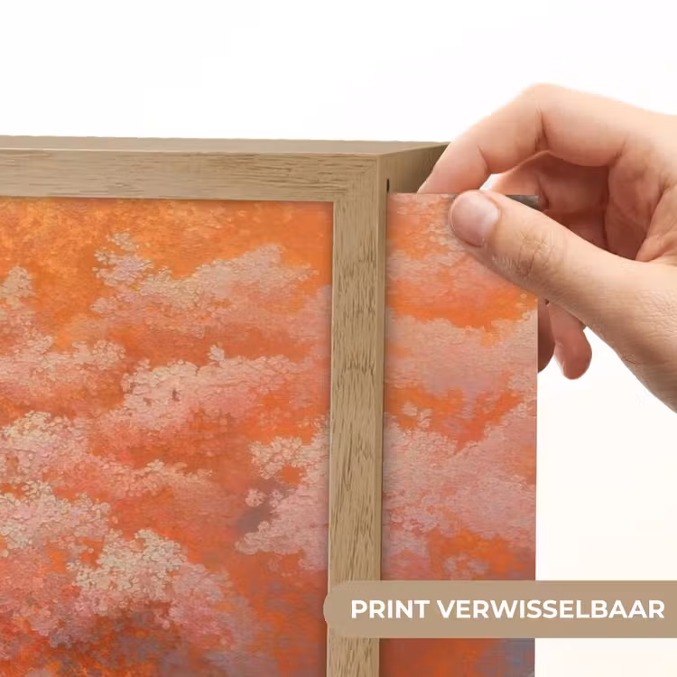 Lightbox - Wandlamp - Zee - Boot - Wolken - Oranje — 5