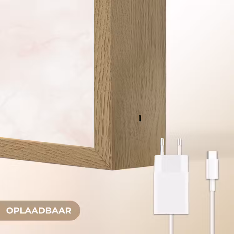 Lightbox - Wandlamp - Wolkenstructuur - Roze - Marmer — 7