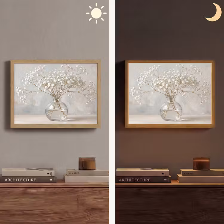 Lightbox - Wandlamp - Vaas - Gipskruid - Wit — 6