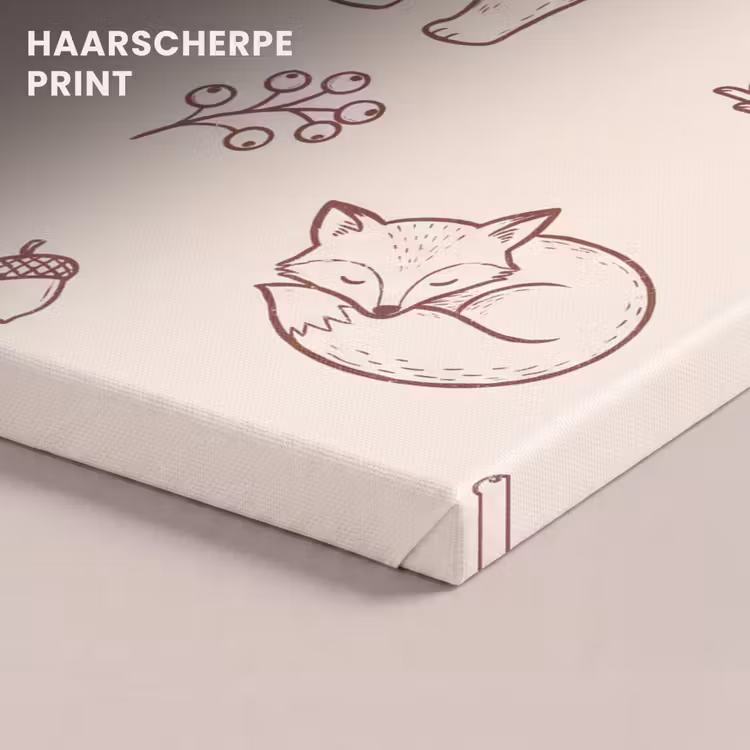 Canvas schilderij - Dieren - Bos - Natuur - Schets - Patroon — 4