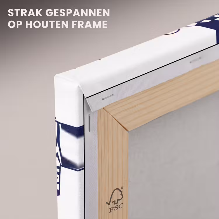 Canvas schilderij - Dieren - Patroon - Kinderkamer - Grafisch - Wit-Blauw — 6