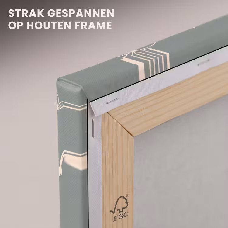 Canvas schilderij - Dieren - Safari - Patroon - Illustratie - Groen — 6