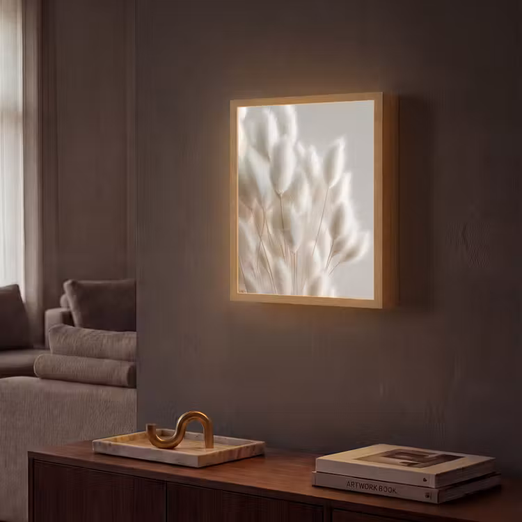 Lightbox - Wandlamp - Pluimen - Beige - Minimalistisch — 2