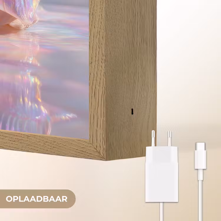 Lightbox - Wandlamp - Schelp - Glanzend - Regenboogtinten — 6
