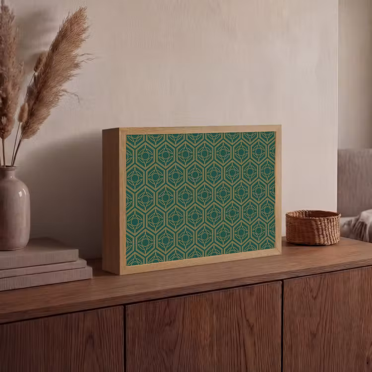 Lightbox - Wandlamp - Geometrisch - Patroon - Groen — 4