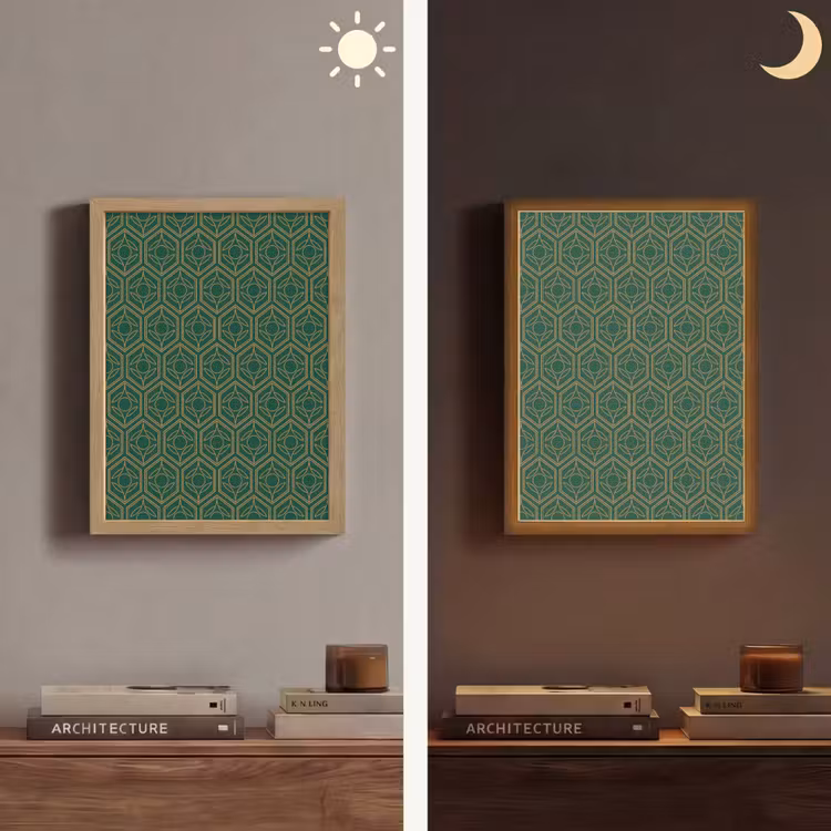 Lightbox - Wandlamp - Geometrisch - Patroon - Groen — 5