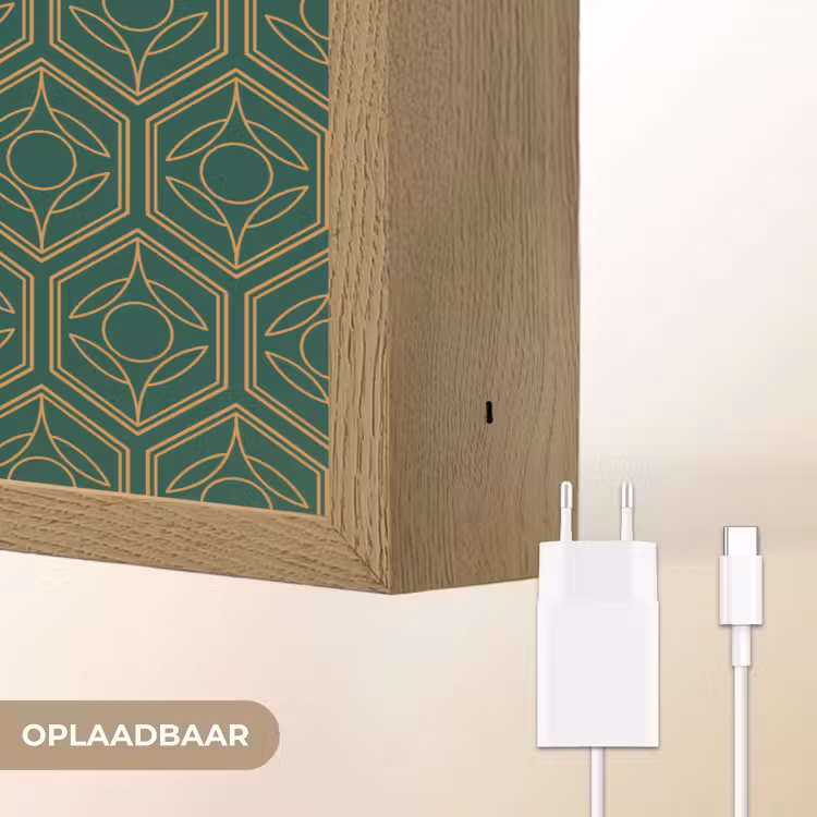 Lightbox - Wandlamp - Geometrisch - Patroon - Groen — 7