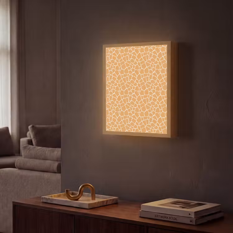 Lightbox - Wandlamp - Giraf - Oranje - Patroon — 2