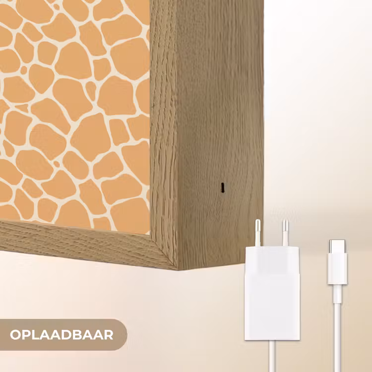 Lightbox - Wandlamp - Giraf - Oranje - Patroon — 6