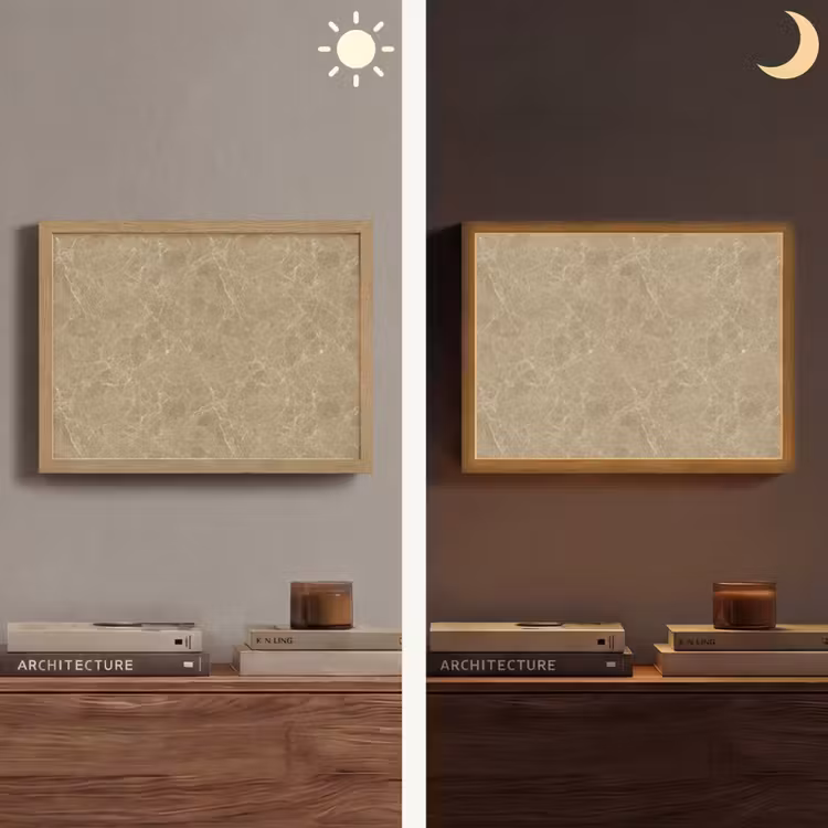 Lightbox - Wandlamp - Beige - Marmer - Witte aders — 6