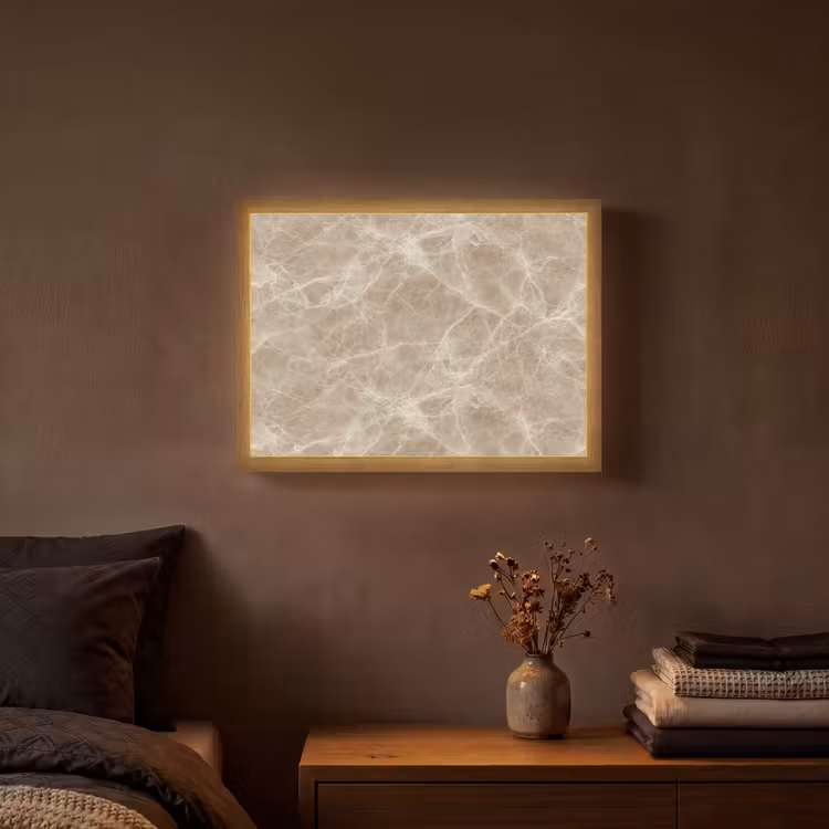 Lightbox - Wandlamp - Bruin - Kristaladers - Marmer — 3