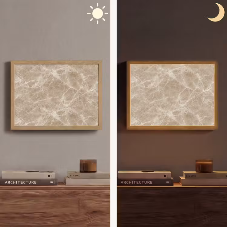 Lightbox - Wandlamp - Bruin - Kristaladers - Marmer — 6