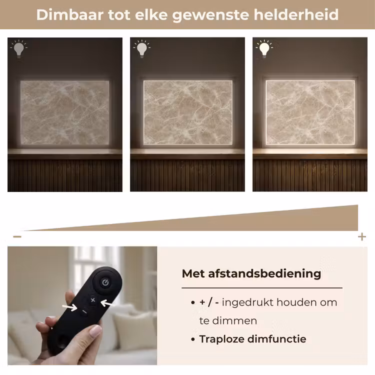 Lightbox - Wandlamp - Bruin - Kristaladers - Marmer — 9