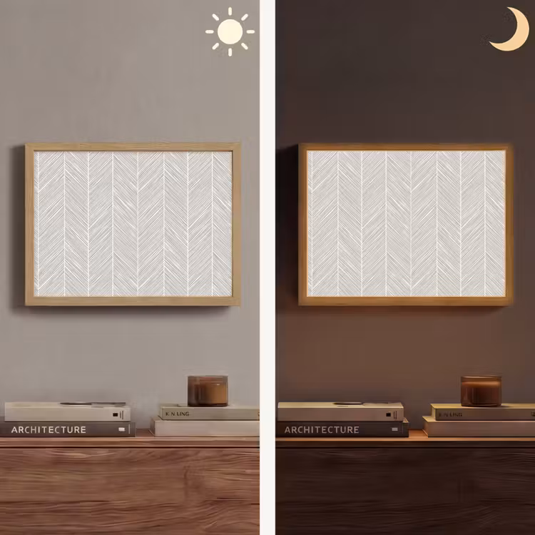 Lightbox - Wandlamp - Klassiek - Visgraat - Grijs — 6