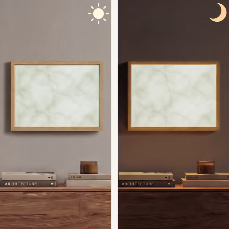 Lightbox - Wandlamp - Groen - Marmer - Aders — 6