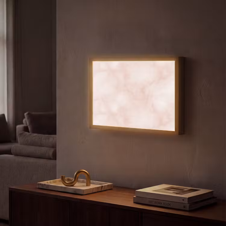 Lightbox - Wandlamp - Roze - Marmer - Crème — 2