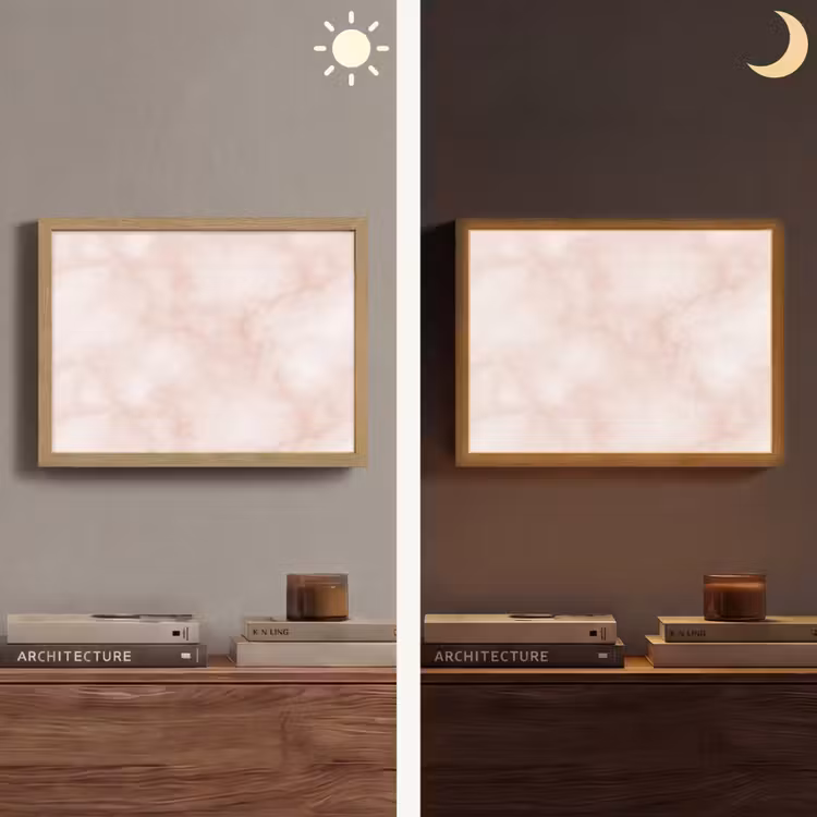 Lightbox - Wandlamp - Roze - Marmer - Crème — 6