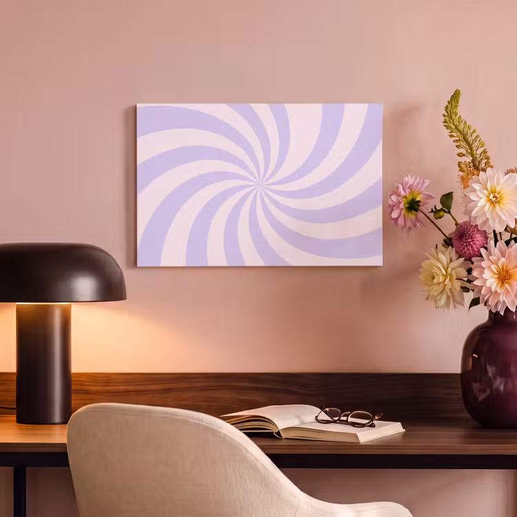 Canvas schilderij - Patroon - Spiraal - Abstract - Modern - Paars-Roze — 5