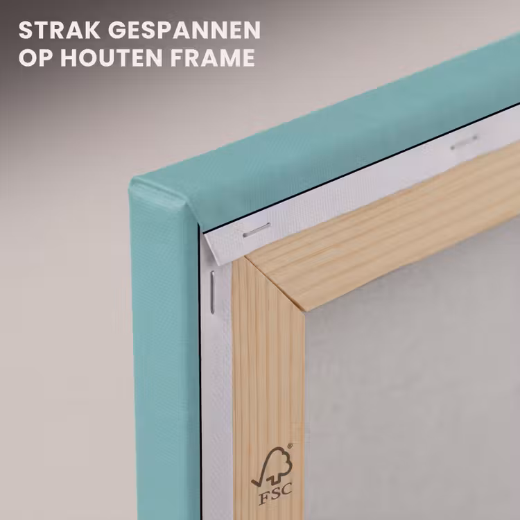 Canvas schilderij - Voetbal - Geometrisch - Sport - Illustratie - Blauwgroen — 6