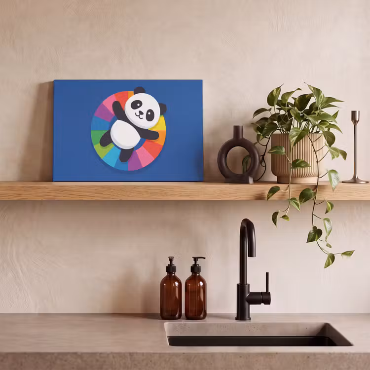 Canvas schilderij - Dieren - Cartoon - Kleurrijk - Modern - Speels — 3