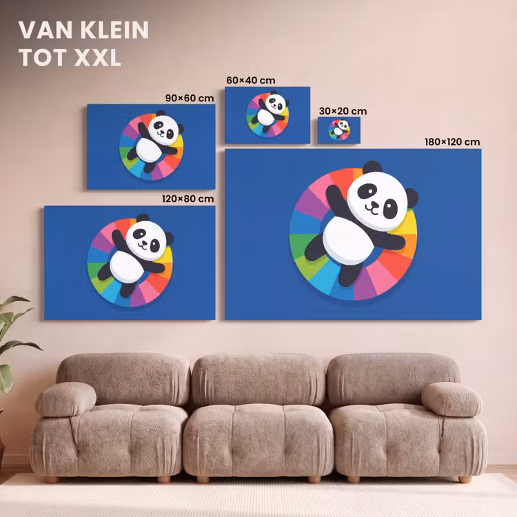 Canvas schilderij - Dieren - Cartoon - Kleurrijk - Modern - Speels — 7