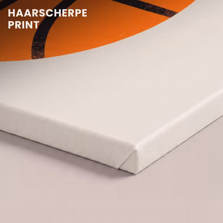 Canvas schilderij - Basketbal - Bal - Sport - Illustratie - Oranje — 4