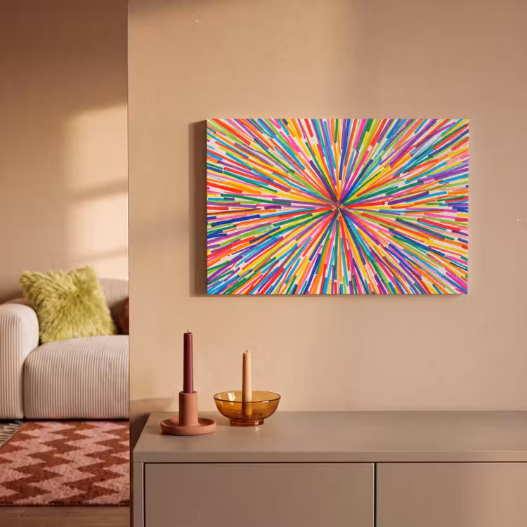 Canvas schilderij - Lijnen - Kleurrijk - Abstract — 1