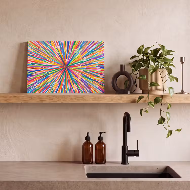 Canvas schilderij - Lijnen - Kleurrijk - Abstract — 3