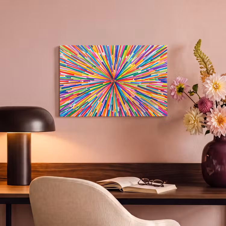 Canvas schilderij - Lijnen - Kleurrijk - Abstract — 5