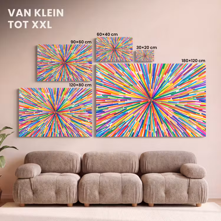 Canvas schilderij - Lijnen - Kleurrijk - Abstract — 7