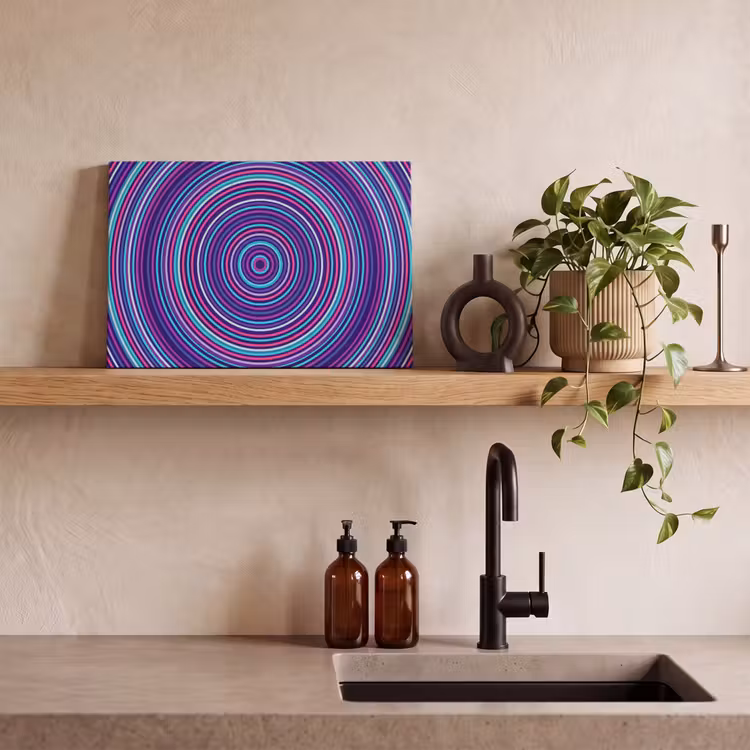 Canvas schilderij - Abstract - Cirkels - Kleurrijk — 3