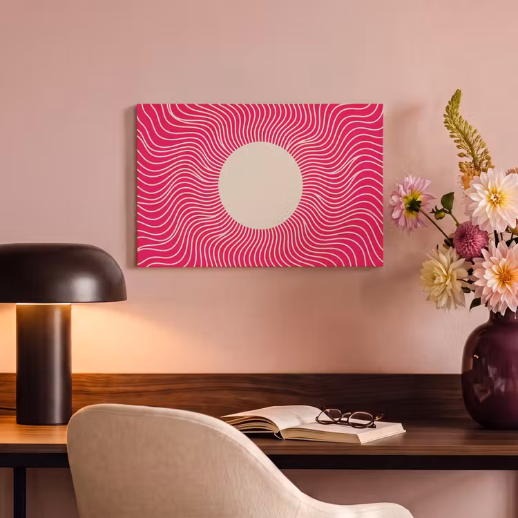 Canvas schilderij - Abstract - Patroon - Roze — 5