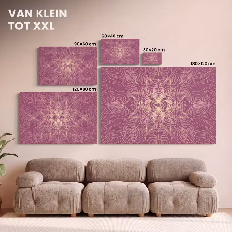Canvas schilderij - Lijnen - Patroon - Abstract — 7