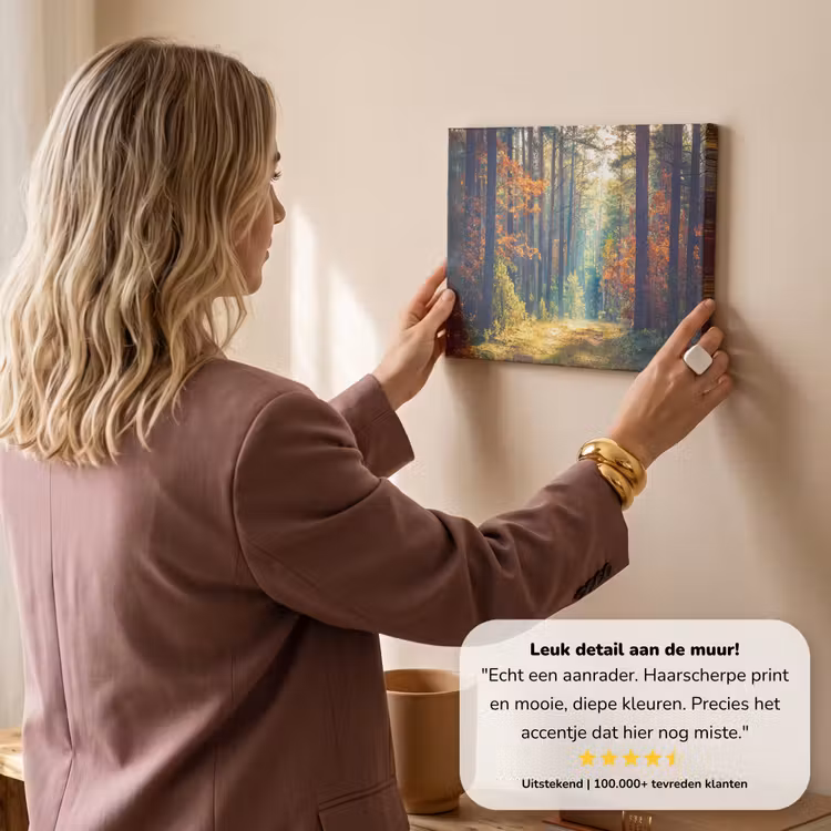 Canvas schilderij - Wald - Sonne - Natur - Herbst — 3