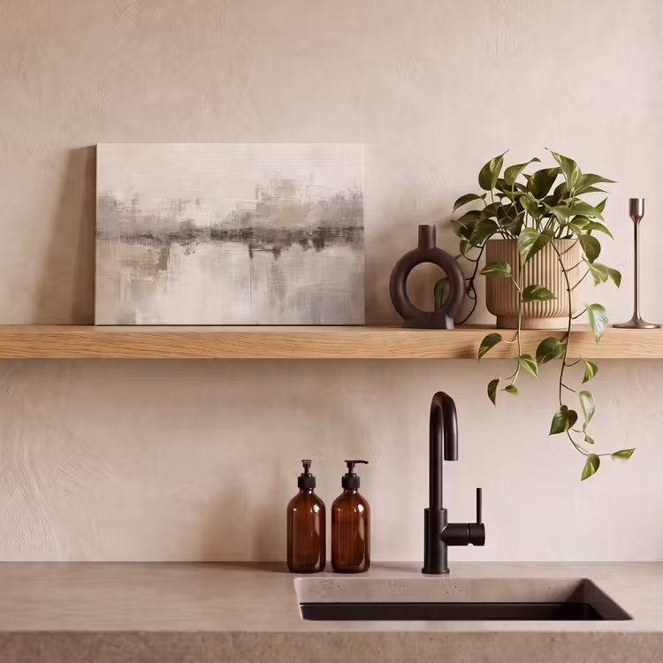 Canvas schilderij - Moderne kunst - Abstract - Beige — 4
