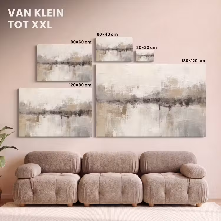 Canvas schilderij - Moderne kunst - Abstract - Beige — 7