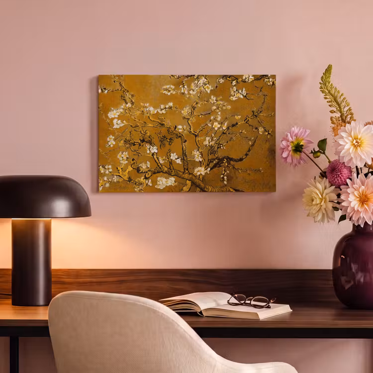 Canvas schilderij - Amandelbloesem - Kunst - Van Gogh - Goud — 6