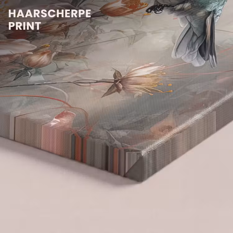 Canvas schilderij - Kolibrie - Vogels - Bloemen - Planten — 5