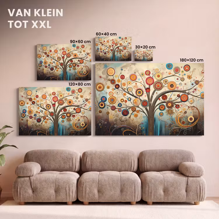Canvas schilderij - Boom - Tree of life - Kleur — 8