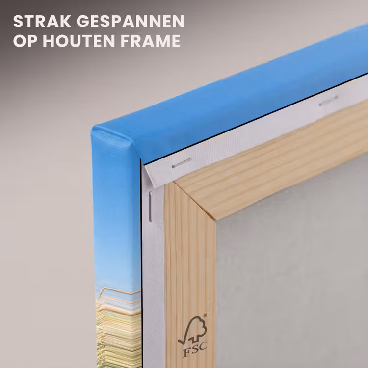 Canvas schilderij - Duin - Gras - Zee - Strand — 7