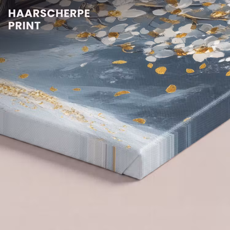 Canvas schilderij - Boom - Winter - Levensboom - Modern - Goud — 5