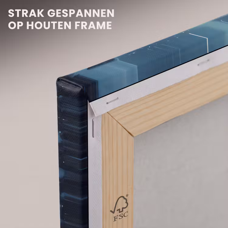 Canvas schilderij - Kerstdorp - Kerst - Sneeuw - Winter — 7