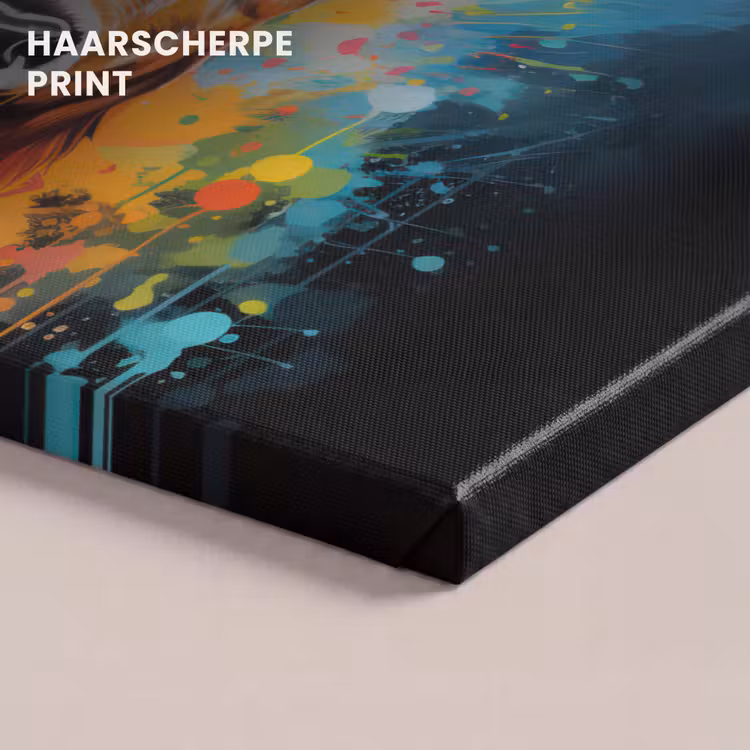 Canvas schilderij - Hert - Graffiti - Dieren - Kleuren — 5