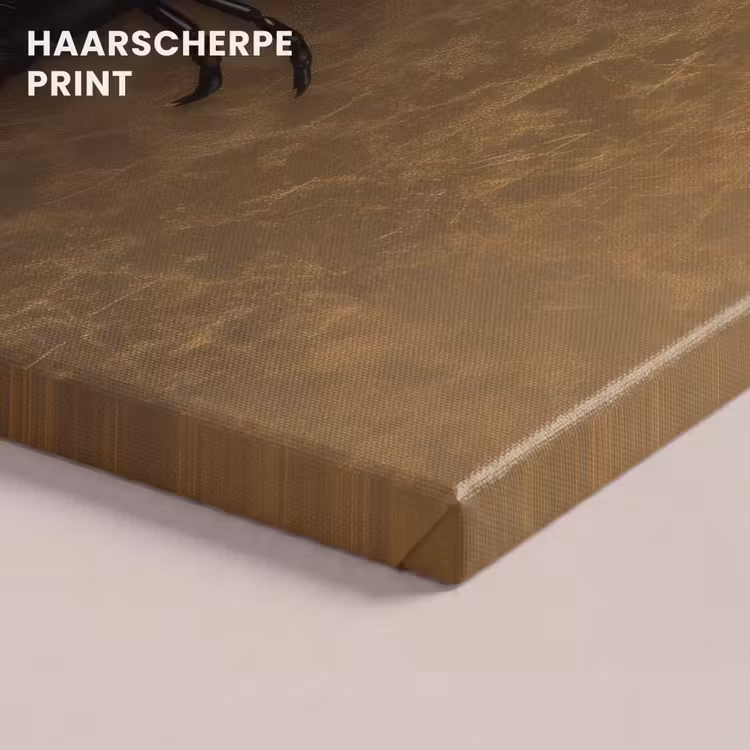 Canvas schilderij - Kreeft - Zwart - Goud - Luxe — 5