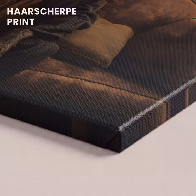 Canvas schilderij - Hond - Sigaar - Hoed - Pak — 5