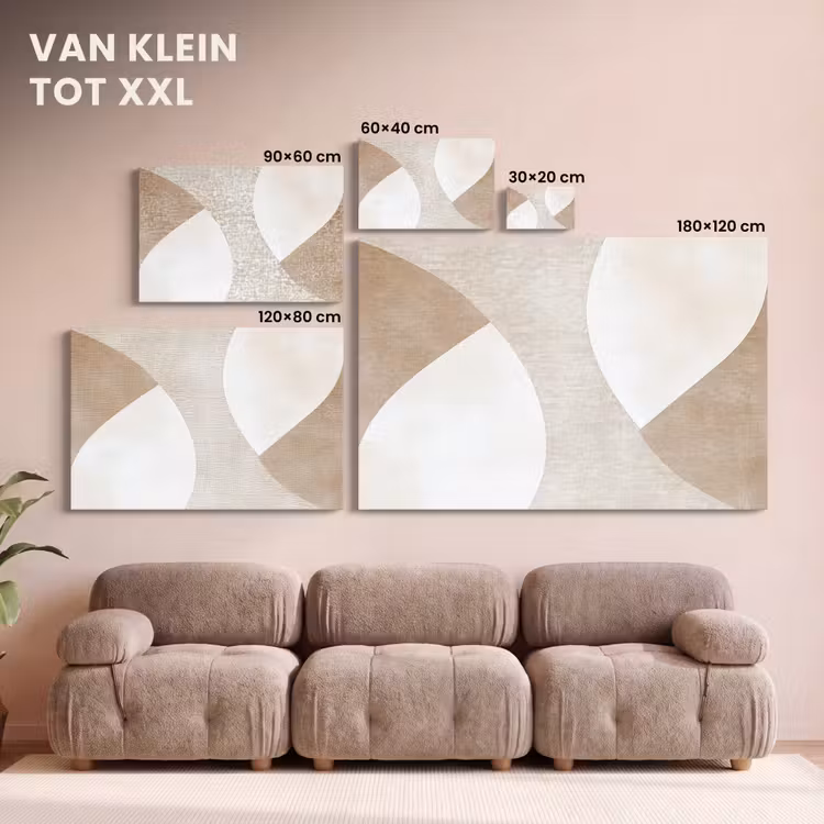 Canvas schilderij - Bruin - Japandi - Abstract — 8