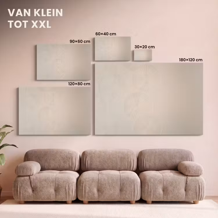 Canvas schilderij - Japandi - Beige - Modern — 8