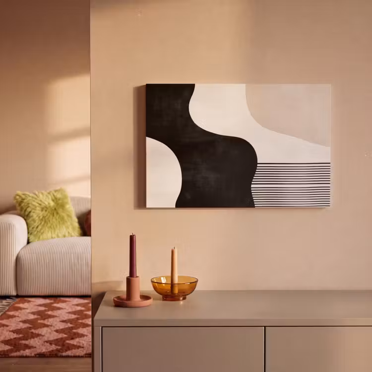 Canvas schilderij - Abstract - Japandi - Beige - Modern — 2