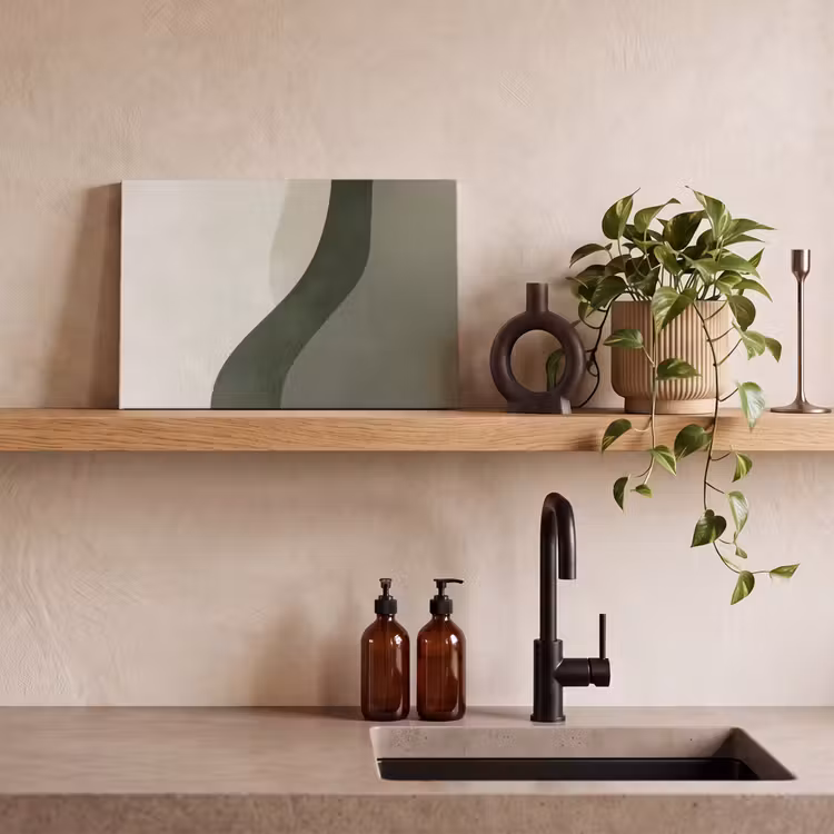 Canvas schilderij - Japandi - Groen - Abstract - Modern — 4