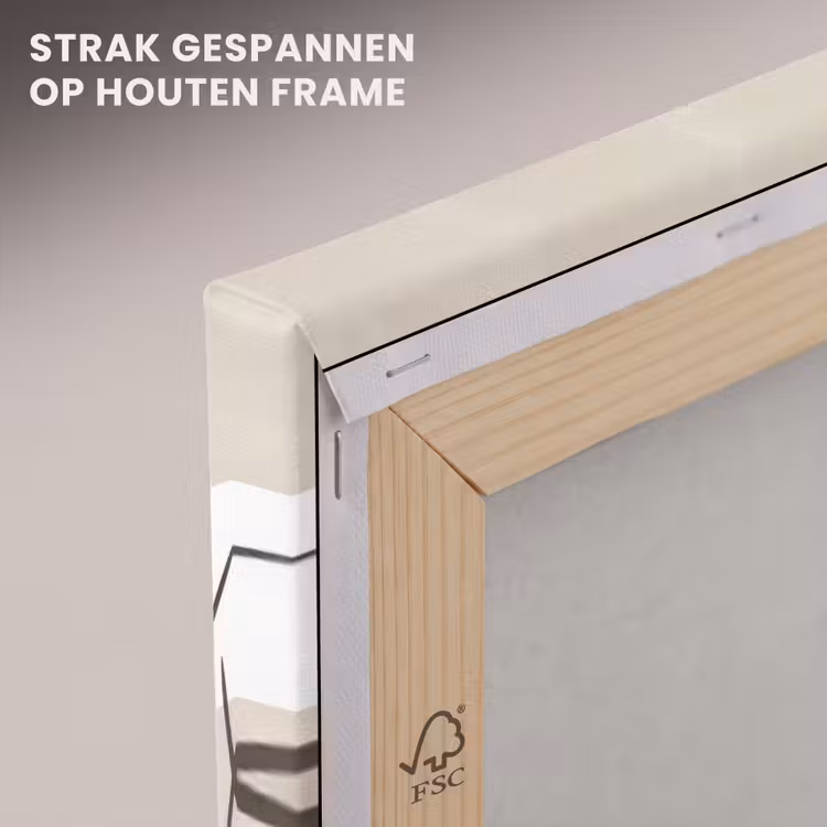 Canvas schilderij - Japandi - Landschap - Beige — 7